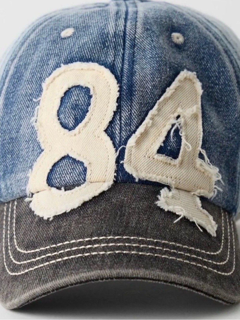 Free People: “Hollie Varsity”Baseball Cap|Denim Blue|NWT